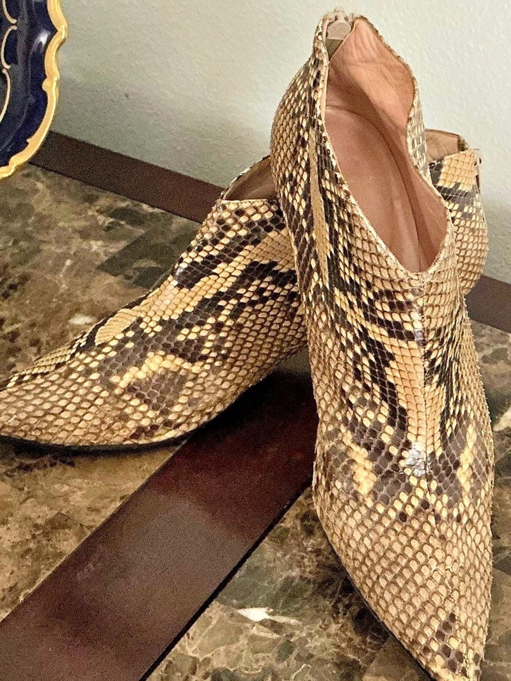 Women's Pointed Toe Animal Print Heels by Christian Louboutin Size 11